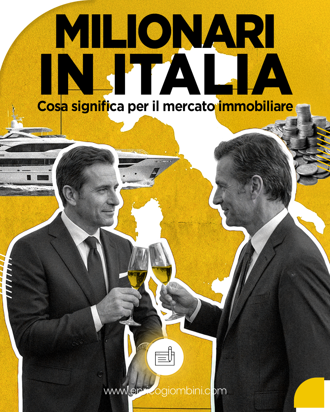 Milionari in arrivo in Italia: